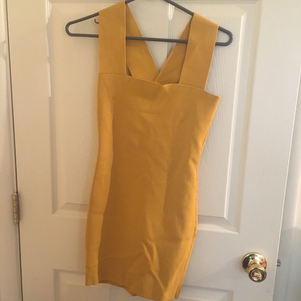 LF mustard yellow dress